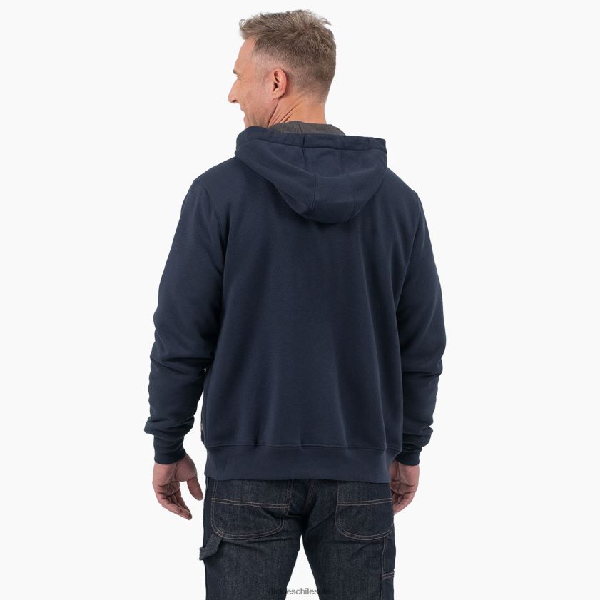 azul marino oscuro (dn) hombres sudadera con forro térmico y cremallera completa Dickies vestir X4H0F994