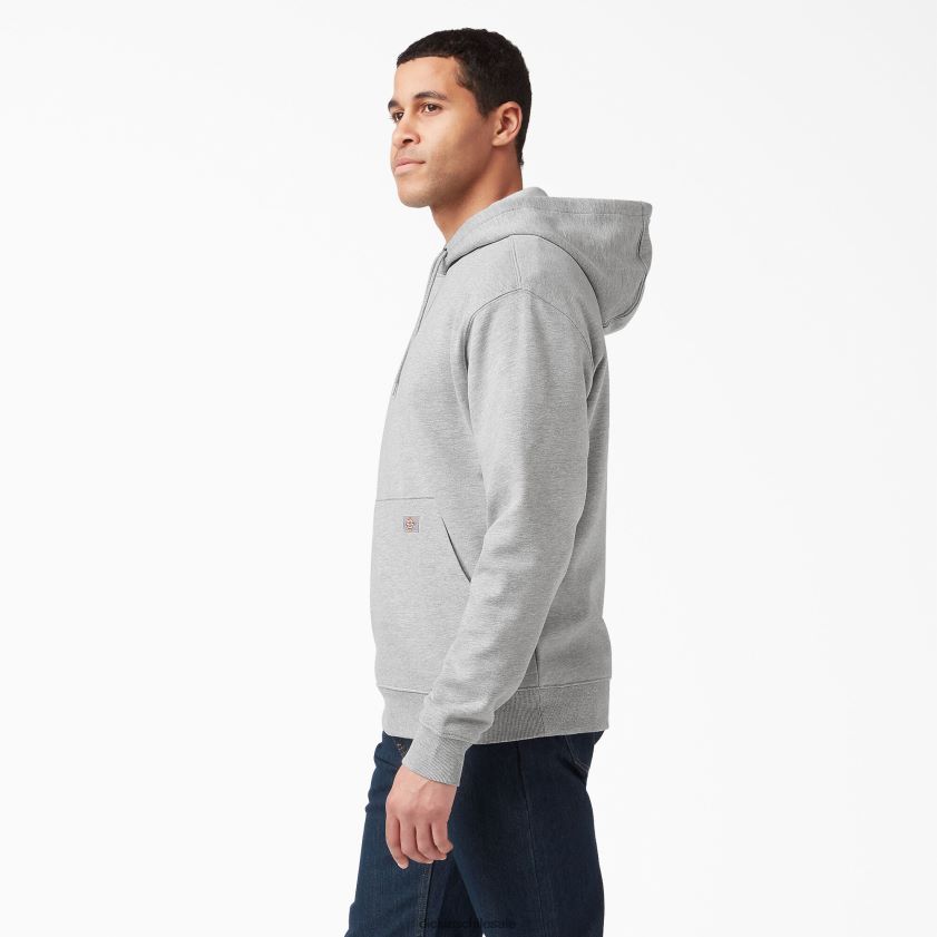 gris jaspeado (hg) hombres sudadera con capucha de vellón de peso medio Dickies vestir X4H0F984