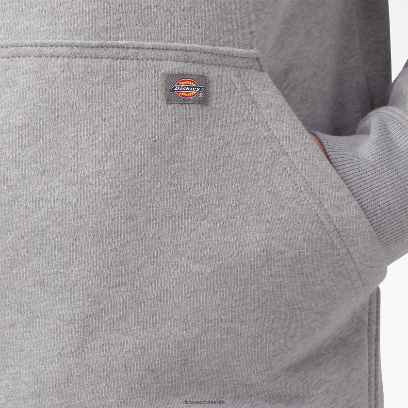 gris jaspeado (hg) hombres sudadera con capucha y logo repelente al agua Dickies vestir X4H0F1038