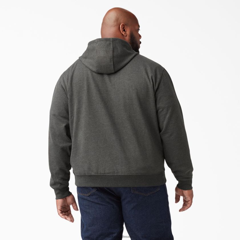 gris jaspeado oscuro (iyd) hombres sudadera con capucha y cremallera de peso medio Dickies vestir X4H0F981