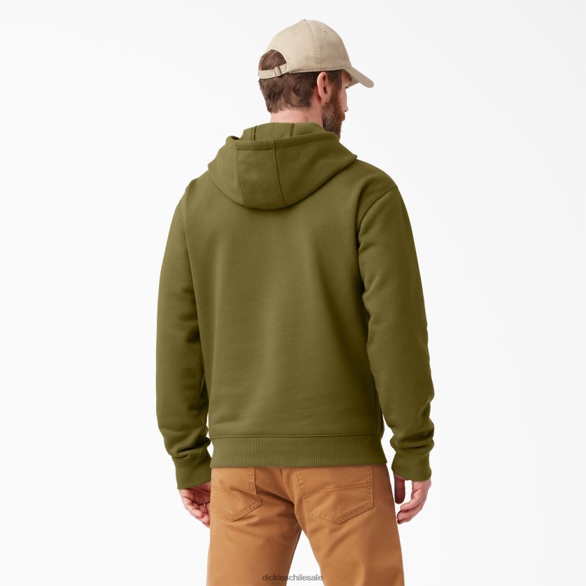 musgo verde (g2m) hombres sudadera con capucha y logo repelente al agua Dickies vestir X4H0F1037