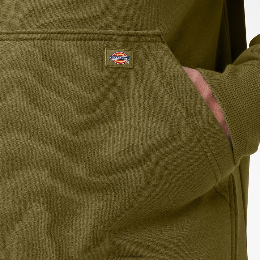 musgo verde (g2m) hombres sudadera con capucha y logo repelente al agua Dickies vestir X4H0F1037