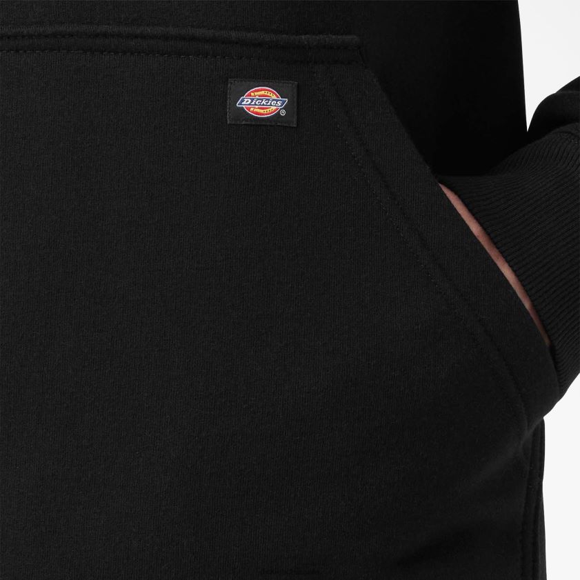 negro (kbk) hombres sudadera con capucha y logo repelente al agua Dickies vestir X4H0F1040