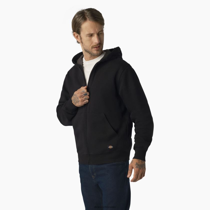 negro (kbk) hombres sudadera con forro térmico y cremallera completa Dickies vestir X4H0F996