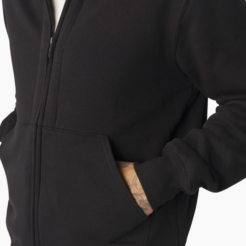 negro (kbk) hombres sudadera con forro térmico y cremallera completa Dickies vestir X4H0F996