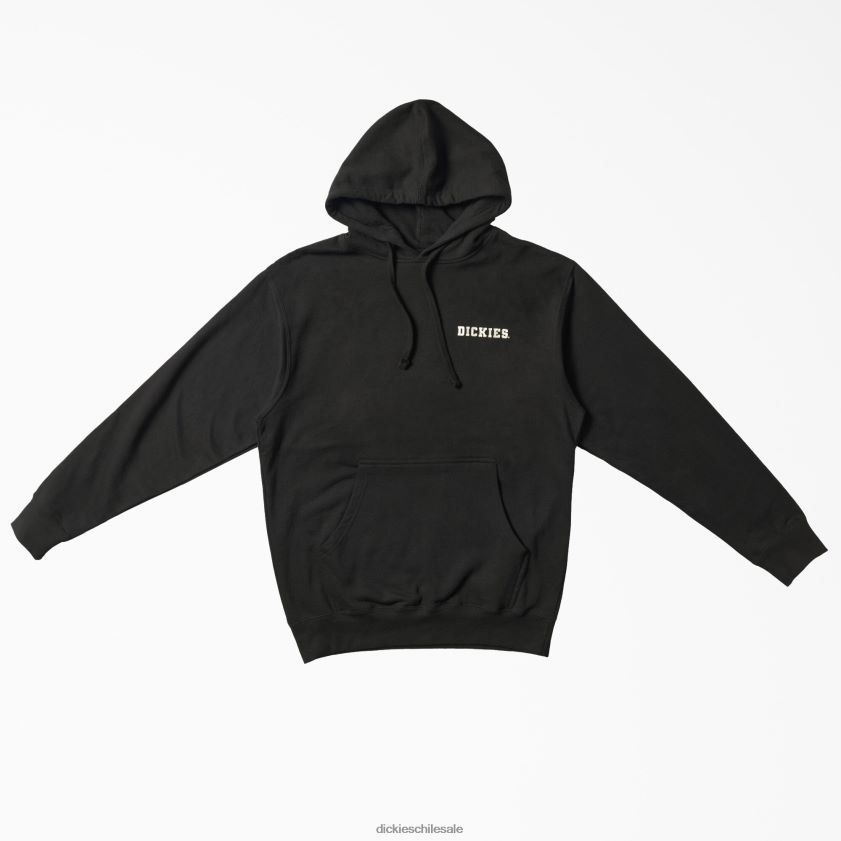 negro (negro) hombres sudadera con capucha y gráfico de Fort Worth Dickies vestir X4H0F1145