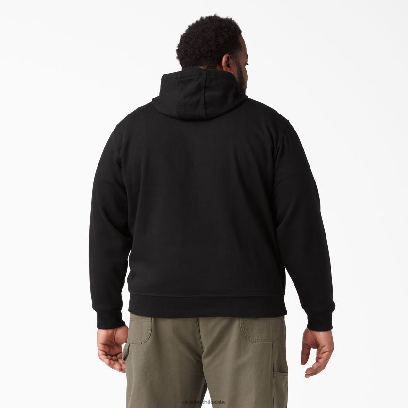 negro (negro) hombres sudadera con capucha y logo en la manga Dickies vestir X4H0F1147
