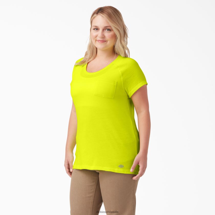 amarillo brillante (bwd) mujer camiseta de manga corta más refrescante Dickies vestir X4H0F1586