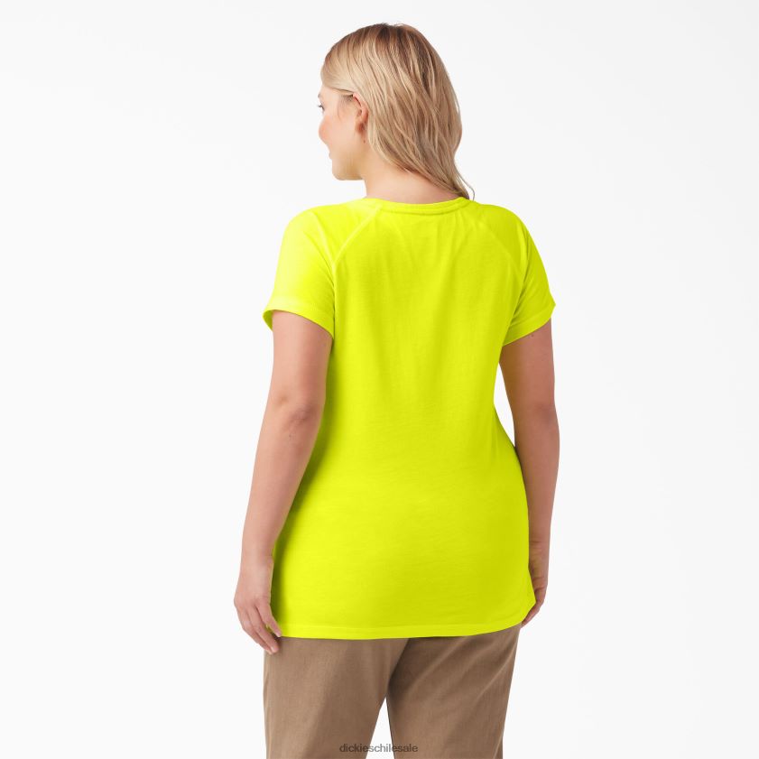 amarillo brillante (bwd) mujer camiseta de manga corta más refrescante Dickies vestir X4H0F1586