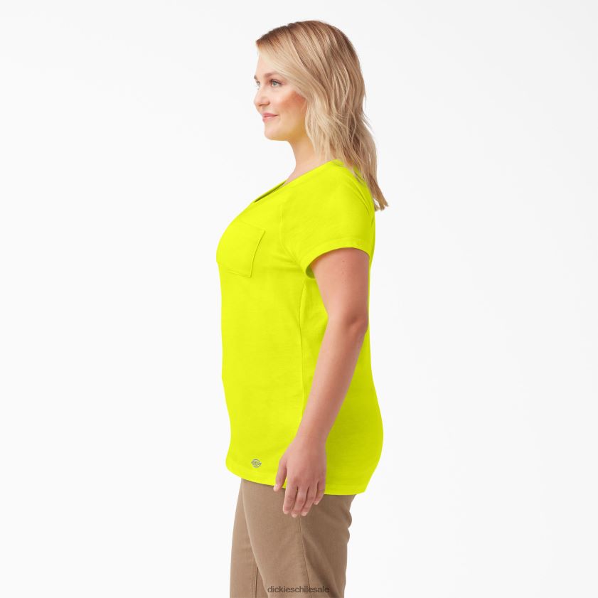 amarillo brillante (bwd) mujer camiseta de manga corta más refrescante Dickies vestir X4H0F1586