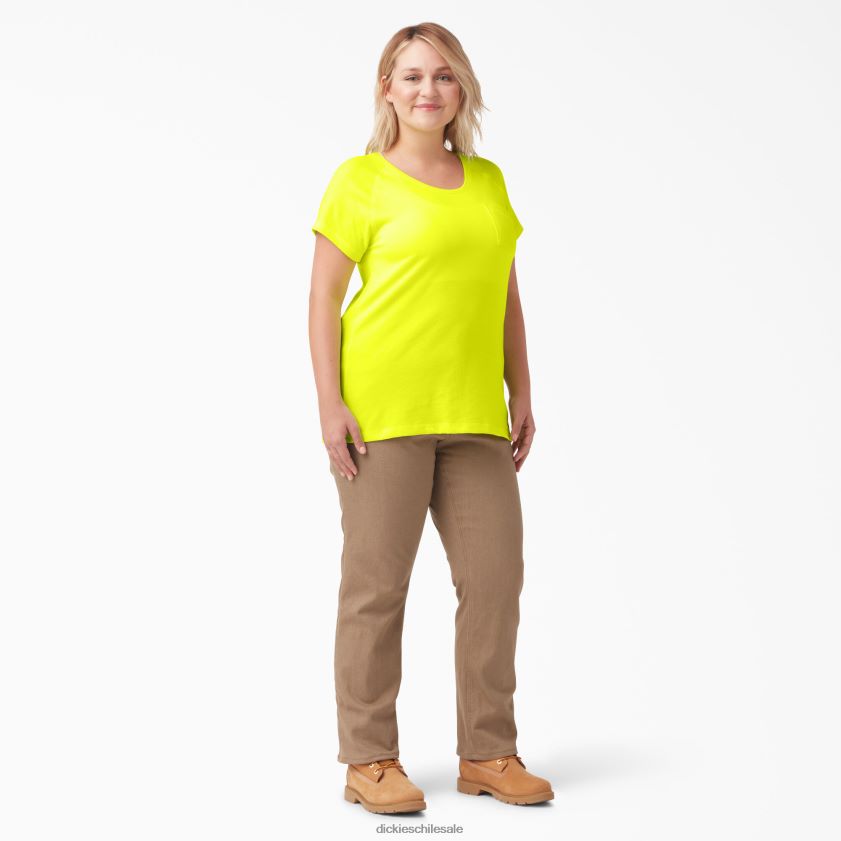 amarillo brillante (bwd) mujer camiseta de manga corta más refrescante Dickies vestir X4H0F1586