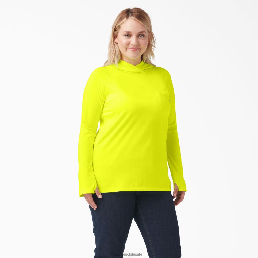 amarillo brillante (bwd) mujer playera solar con rendimiento de refrigeración plus Dickies vestir X4H0F1642