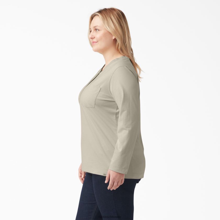 avena (ot9) mujer más henley de peso pesado Dickies vestir X4H0F2155