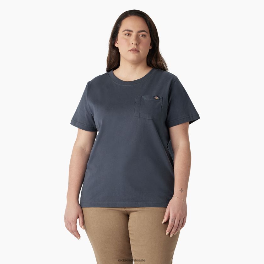 azul de la fuerza aérea (af) mujer camiseta de peso pesado de manga corta plus Dickies vestir X4H0F1965