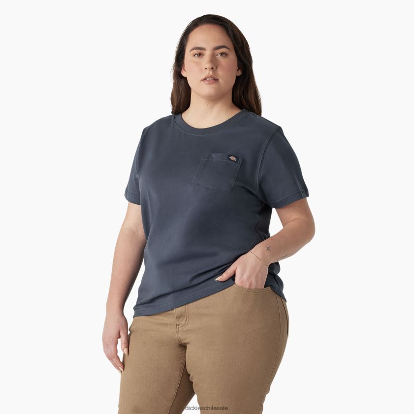 azul de la fuerza aérea (af) mujer camiseta de peso pesado de manga corta plus Dickies vestir X4H0F1965