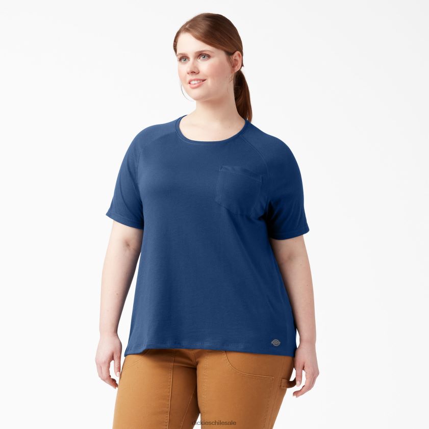 azul marino dinámico (dy2) mujer camiseta de manga corta más refrescante Dickies vestir X4H0F1588
