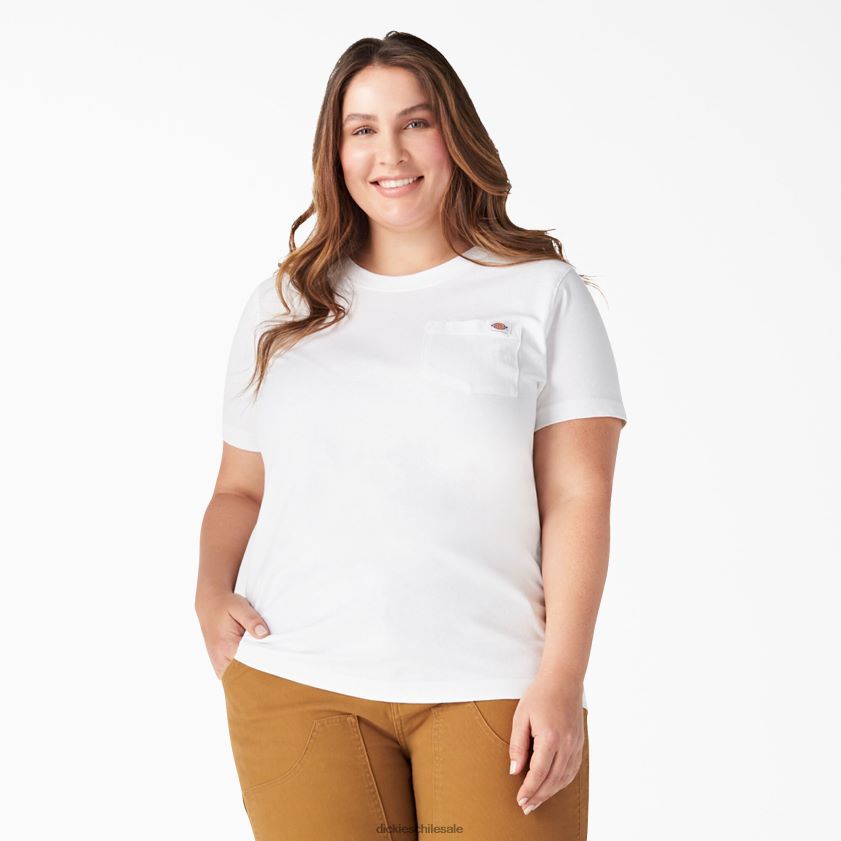 blanco (wh) mujer camiseta de peso pesado de manga corta plus Dickies vestir X4H0F1976