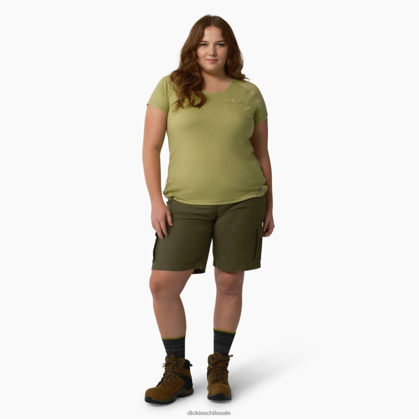 helecho brezo (f2h) mujer camiseta de manga corta más refrescante Dickies vestir X4H0F1591