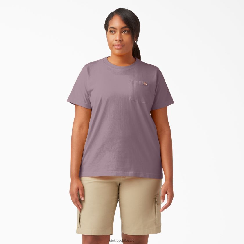 lila (lc) mujer camiseta de peso pesado de manga corta plus Dickies vestir X4H0F1971