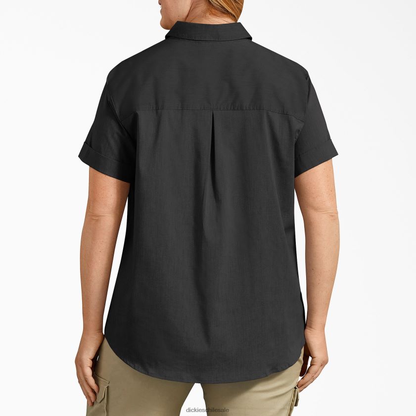 negro (negro) mujer más camisa abotonada Dickies vestir X4H0F2058