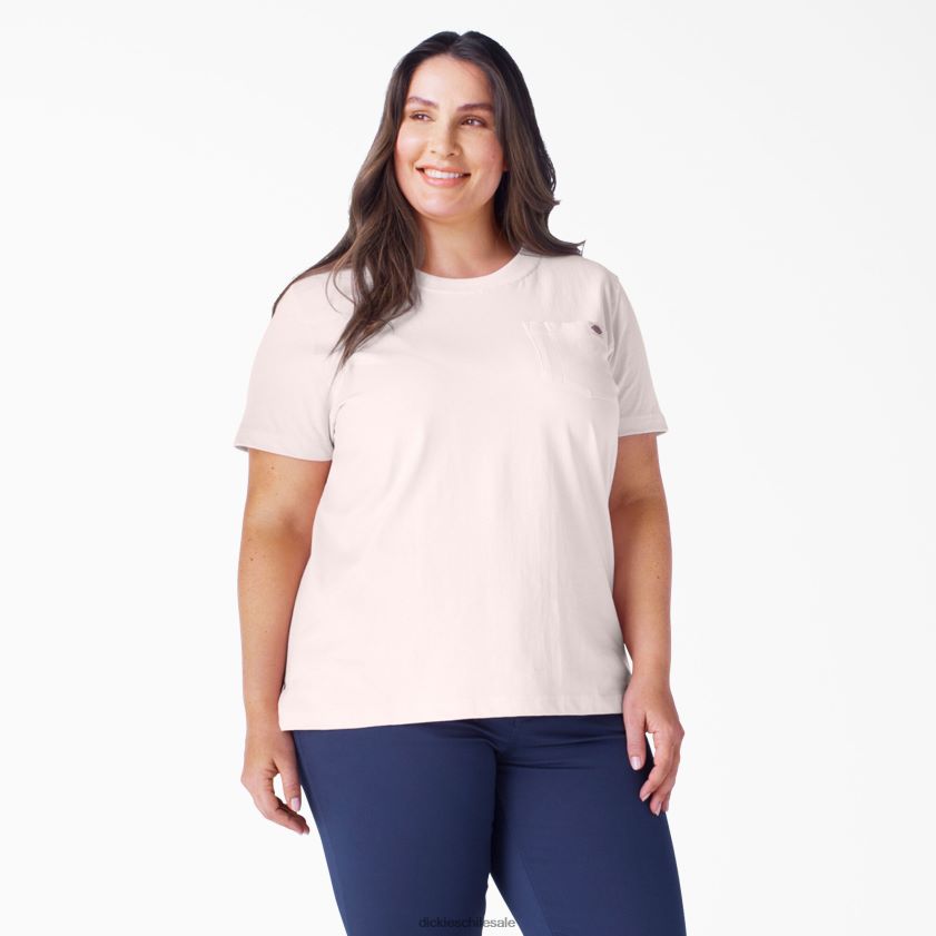 rosa loto (lo2) mujer camiseta de peso pesado de manga corta plus Dickies vestir X4H0F1973